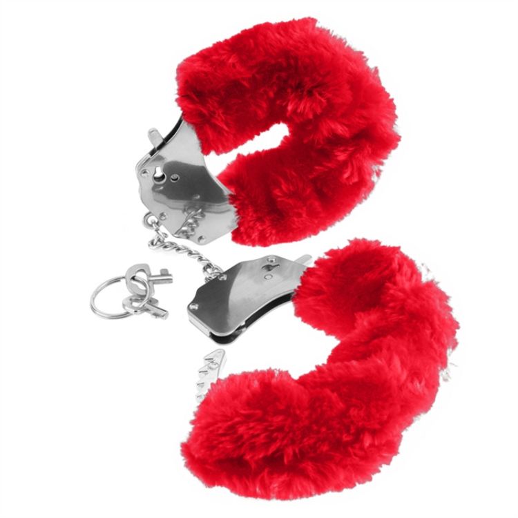 Image de RED FURRY LOVE CUFFS