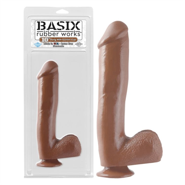 Image de BASIX RUBBER WORKS - 10'' WITH SUCTION CUP - BRUN