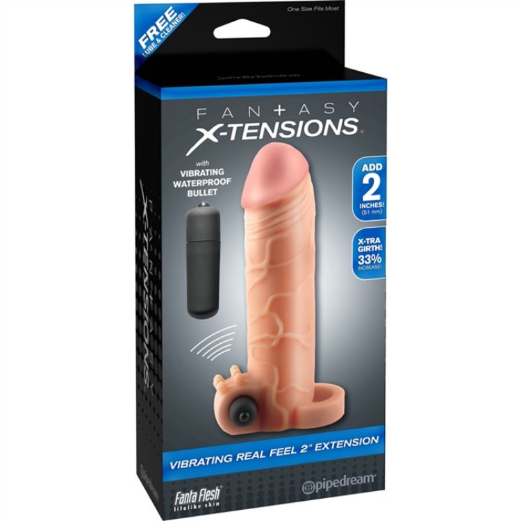 Image de FX - VIBRATING REAL FEEL 2" EXT- PEAU