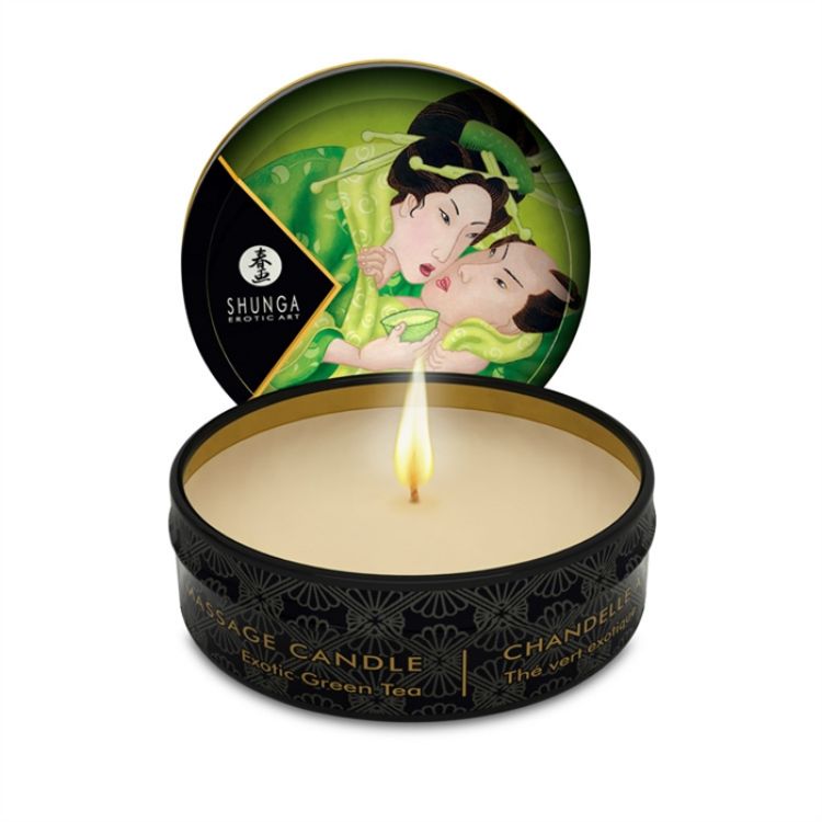 Image de SHUNGA MINI CHANDELLE A MASSAGE THE VERT EXOTIQUE