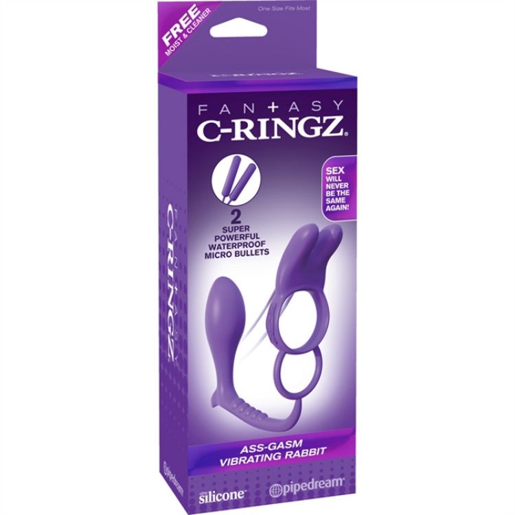 Image de C-RINGZ ASS-GASM VIBRATING RABBIT MAUVE