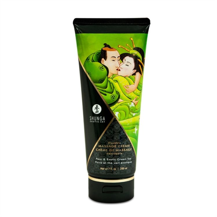 Image de CREME DE MASSAGE COMESTIBLE POIRE ET THE VERT EXOT