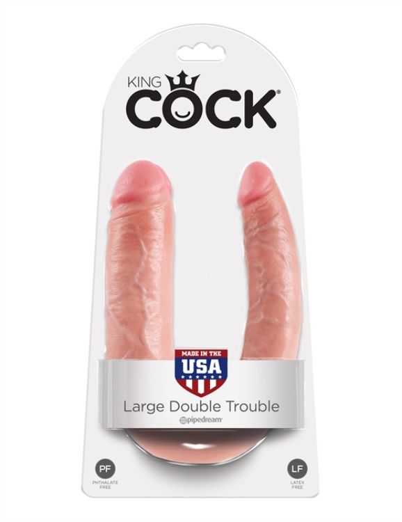 Image de KING COCK - U-SHAPED LARGE DOUBLE TROUBLE