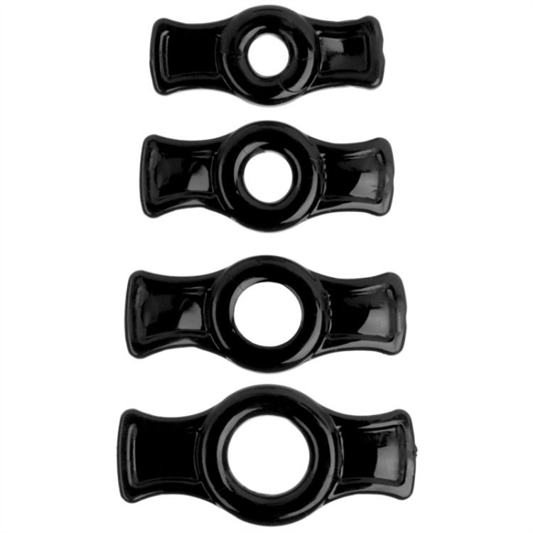 Image de TITANMEN TOOLS COCK RING SET NOIR