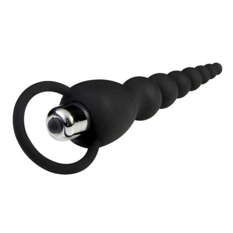 Image de VIBRATING SILICONE ANAL BEADS NOIR