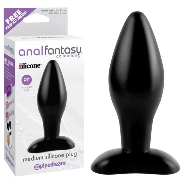 Image de ANAL FANTASY  MEDIUM SILICONE PLUG - BLACK