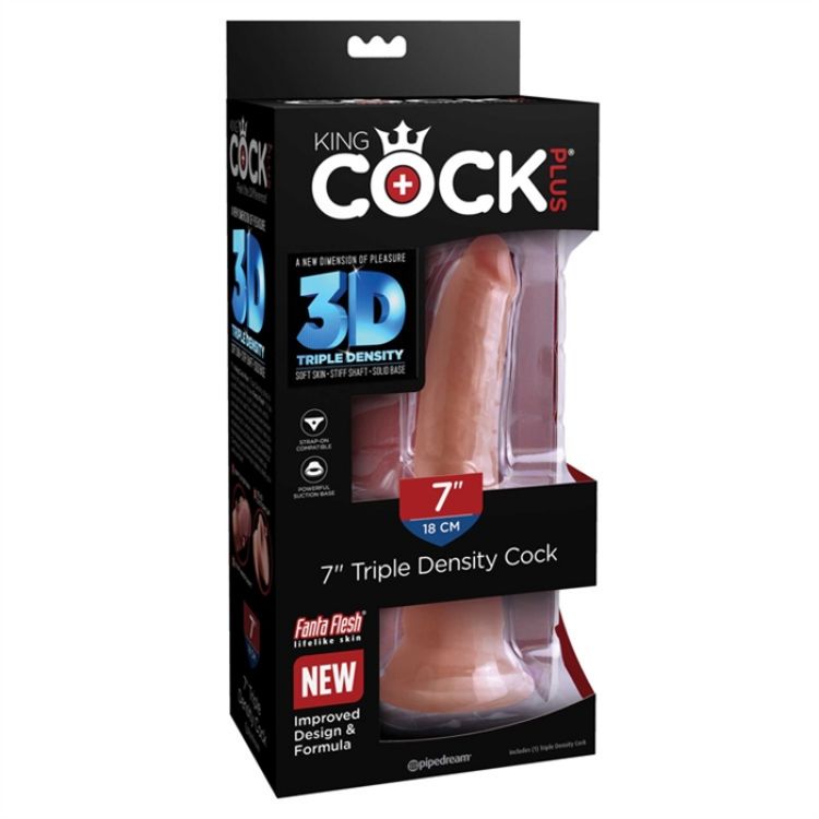 Image de King Cock 7" Triple Density Cock -Tan