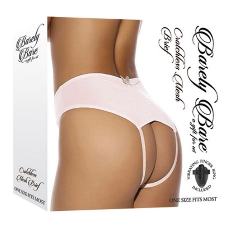 Image de CROTCHLESS MESH BRIEF PEACH