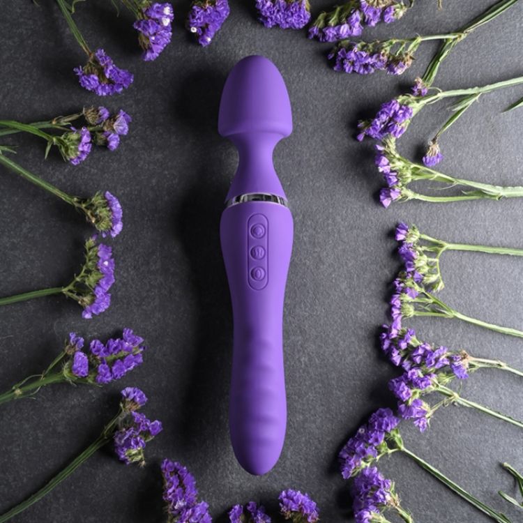 Image de The Dual End Twirling Wand - Silicone purple