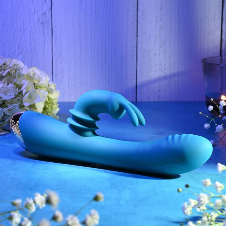 Image de Shimmy & Shake Velvet Rabbit - Silicone Teal