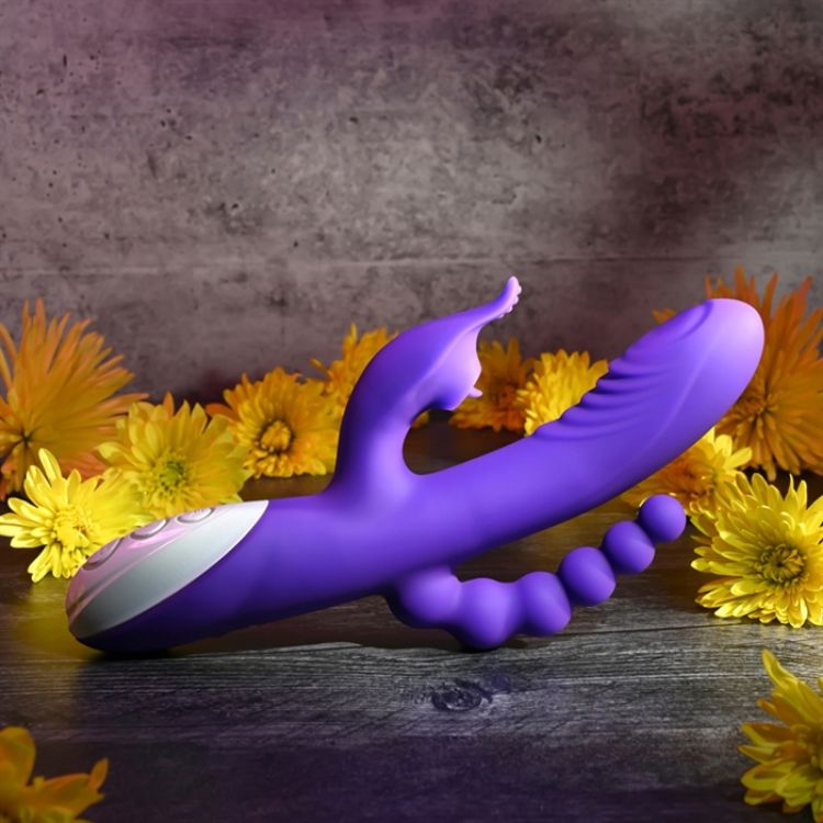 Image de Lick Me Triple Stim Vibe - Silicone Purple