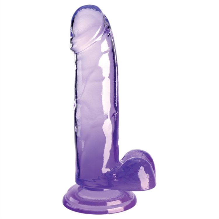 Image de King Cock Clear 7" With Balls - Purple