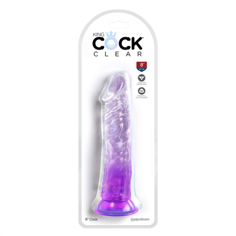 Image de King Cock Clear 8" - Purple