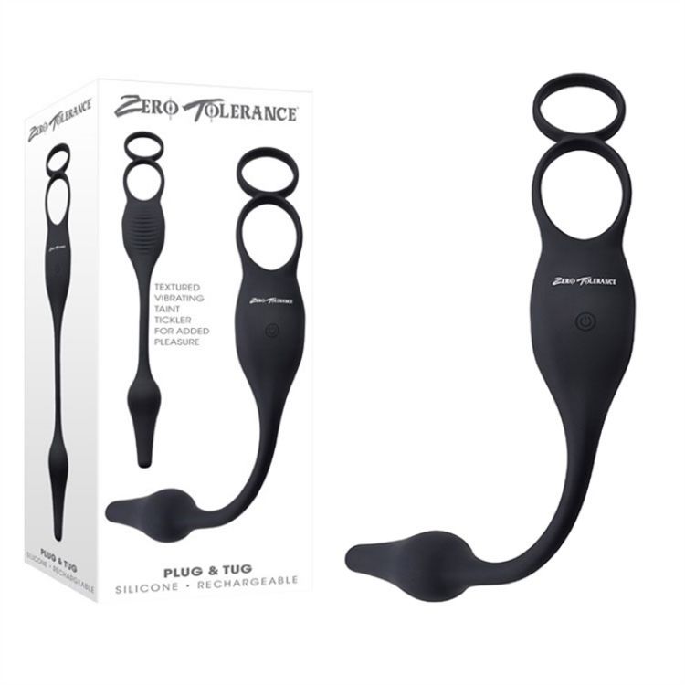 Image de Plug & Tug - Silicone Rechargeable - Black